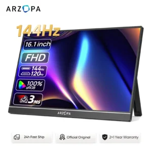 ARZOPA 16.1” Portable Gaming Monitor 144Hz