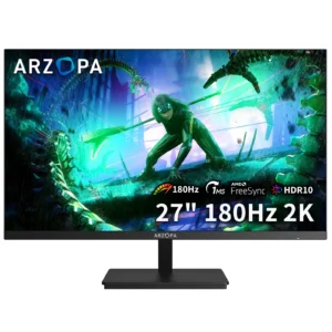 ARZOPA 27” QHD Gaming Monitor 180Hz – Fast IPS 2K Display