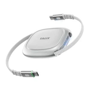 TALIX Retractable USB-C Cable 240W – Fast Charging Travel Cord